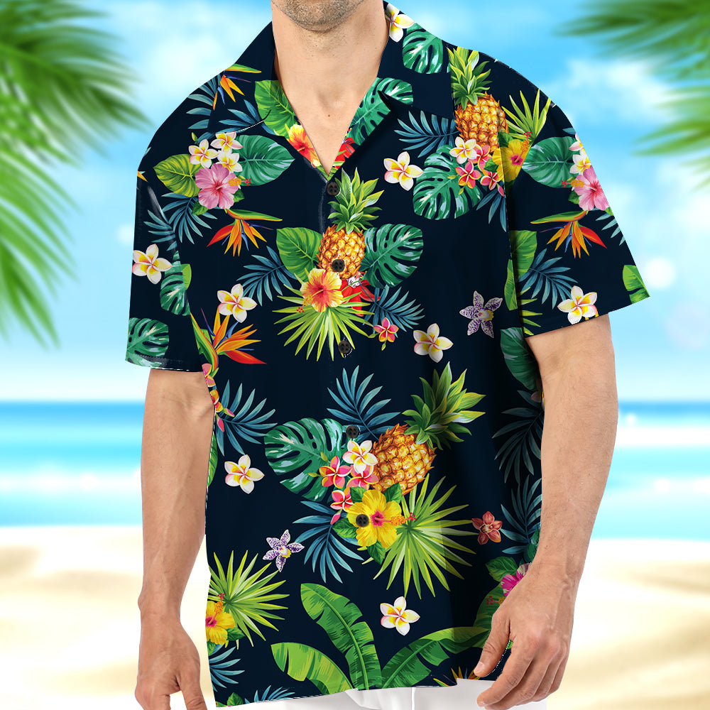 American Football Personalized Hawaiian Shirt Tropical Pattern 01acqn0 -  GoDuckee