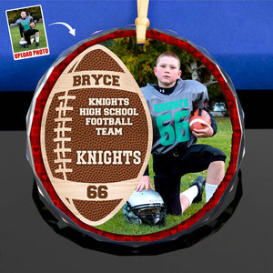 Custom Photo Gifts For Football Player Christmas Ornament 04ACDT191024 - Ornament - GoDuckee