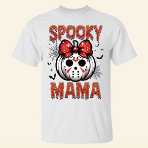 Personalized Gifts For Mom Glitter Shirt, Spooky Mama 01qhqn180924 - Shirts - GoDuckee