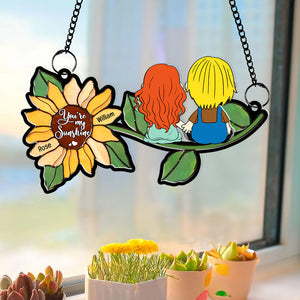 Personalized Gift For Couple Acrylic Suncatcher Ornament You're My Sunshine 02KAQN061224HG - Ornament - GoDuckee