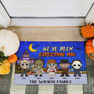 We've Been Expecting You, Gift For Family, Personalized Doormat, Horror Family Doormat, Halloween Gift 02HUHN140923HA - Doormat - GoDuckee