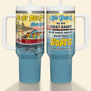 Personalized Gifts For Family Tumbler Lets Drink By The Boat Ramp - Tumbler Cups - GoDuckee