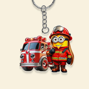 Personalized Gifts For Firefighter Keychain 03TGDT031224 - Keychains - GoDuckee