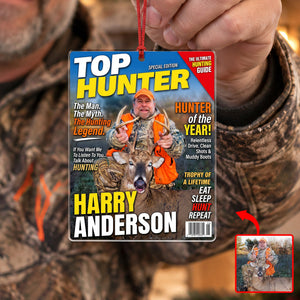 Custom Photo Gifts For Hunting Lovers Christmas Ornament 05huqn040926 - Ornament - GoDuckee