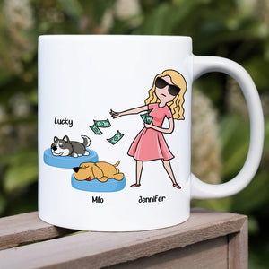 I Work Hard, Gift For Pet Lover, Personalized Mug, Dog And Cat Mug - Coffee Mug - GoDuckee