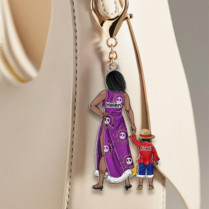 Personalized Gifts For Mom Keychain 02qhhu220225pa Pirate Family - Keychains - GoDuckee