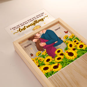 I Want To Be Your Last Everything, Personalized Picture Frame Light Box, Romantic Couple Gifts - - GoDuckee