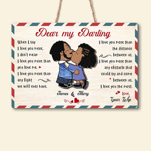 Personalized Gifts For Couple Wood Sign 02TODT241224HG - Wood Sign - GoDuckee