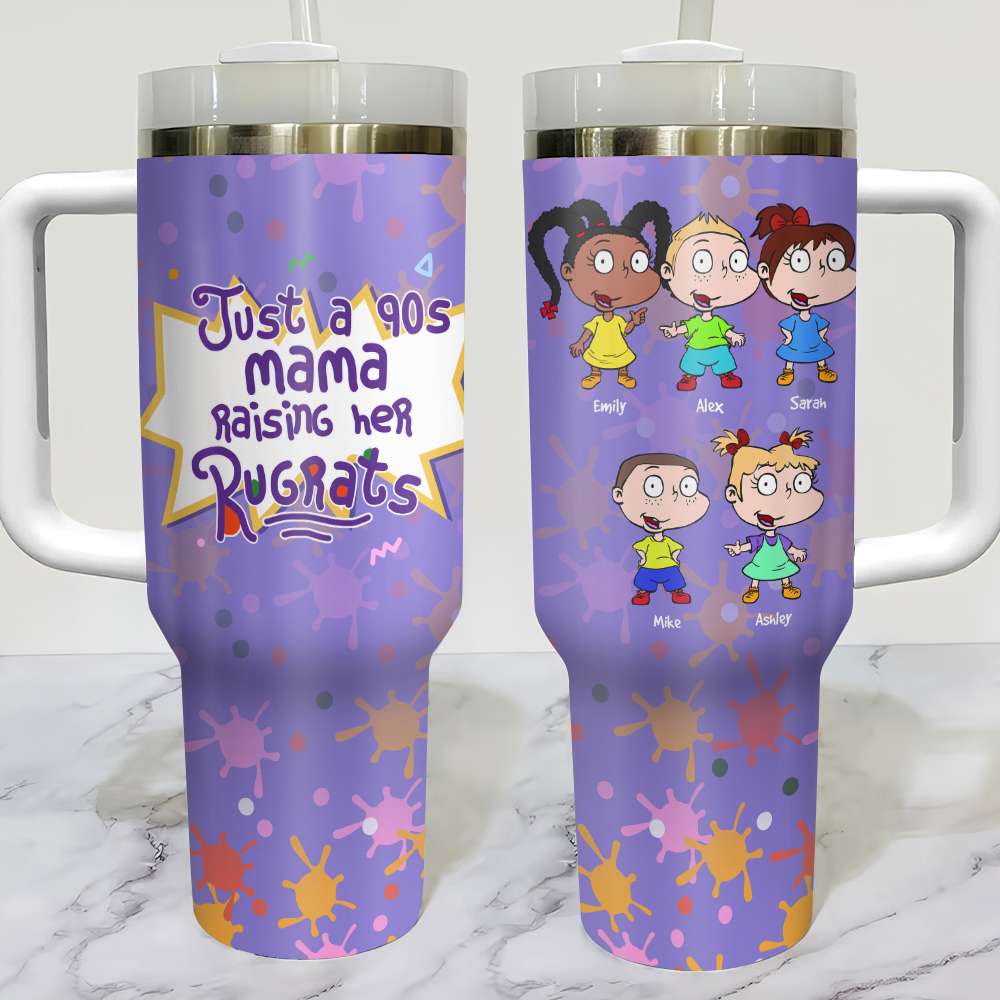 Personalized Gift For Mom 40oz Tumbler Just A 90s Mama 06NAHN090123TM - Tumbler Cup - GoDuckee