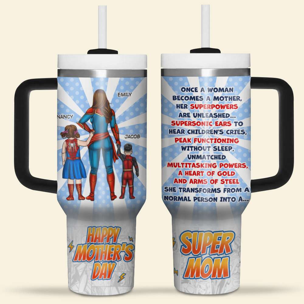 Personalized Gifts For Mom Tumbler Multitasking Powers 03htpu010324pa - Tumbler Cups - GoDuckee