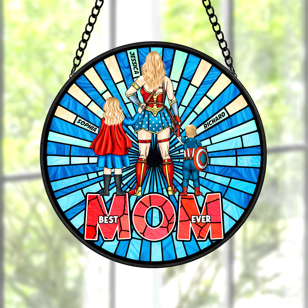 Personalized Gifts For Mom Stained Glass Sunburst 04qhqn120225pa - Ornament - GoDuckee