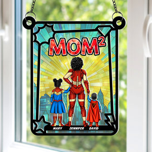 Personalized Gifts For Mom Suncatcher, Mom Exponents 03qhqn130225pa - Ornament - GoDuckee
