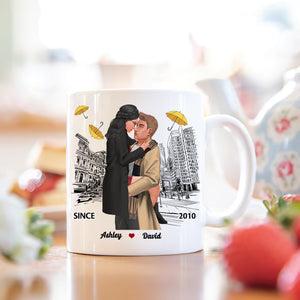 It's the story that got us here , Personalized White Mug for Couples , 05hthn231123da - Coffee Mug - GoDuckee