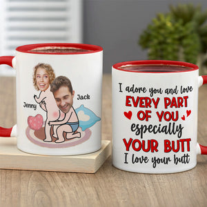 I Love Your Butt, Personalized 02NQTN291123HH Accent Mug - Coffee Mug - GoDuckee