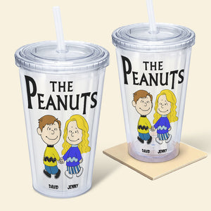 Romantic Couple, Love You Forever, Personalized 16oz Acrylic Tumbler, Couple Gift, 04actn010823hh - Tumbler Cup - GoDuckee