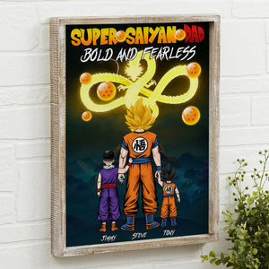 Super Dragon Dad Personalized Canvas Print 03dnpo010623hh - Poster & Canvas - GoDuckee
