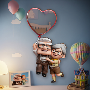 Forever Couple Wall Hanging Mirror Personalized Gifts For Couple 01TOLU230725 - Mirror - GoDuckee