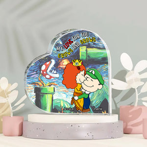 Personalized Gifts For Couple Heart Shaped Acrylic Plaque 02tgqn101224hg - Shaped Plaques - GoDuckee