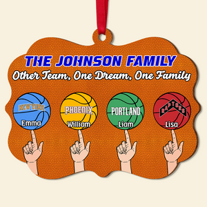 Personalized Gifts For Basketball Family Christmas Ornament 03ohpu161024 - Ornament - GoDuckee