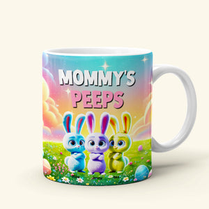 Personalized Gifts For Grandma Easter Day Coffee Mug Bunny Peeps 022TGMH070325 - Coffee Mug - GoDuckee