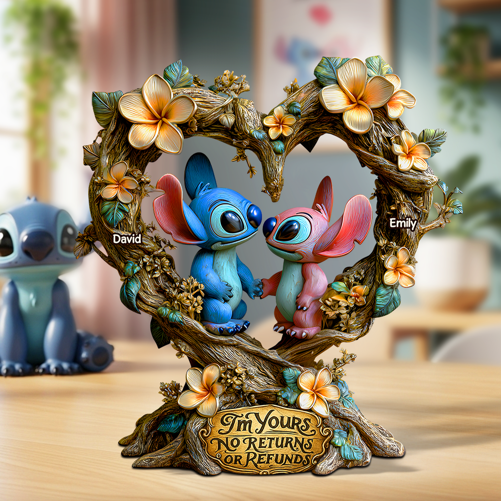 Romantic Alien Couple Acrylic Plaque - Personalized Gifts For Couples 02TGPU090625 - Shaped Plaques - GoDuckee