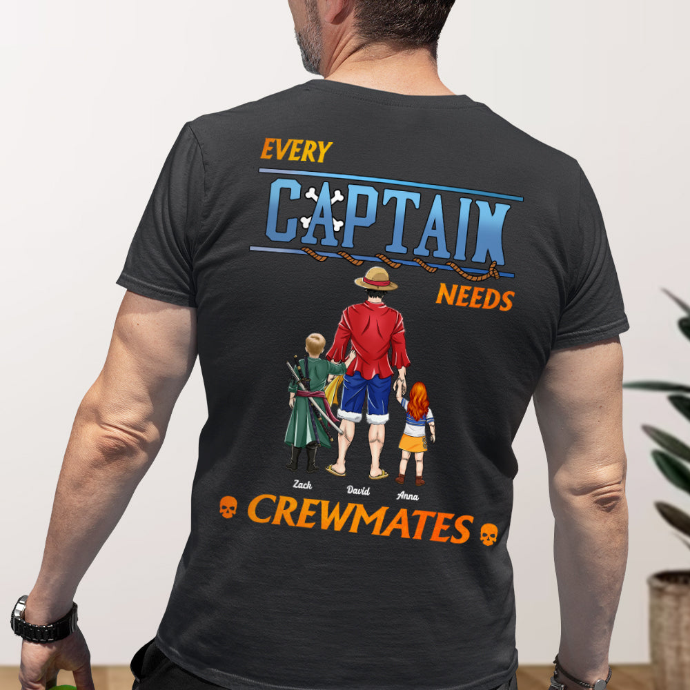 Personalized Gifts For Dad Shirt Every Captain Needs Crewmates 03QHHN190324PA-1 - 2D Shirts - GoDuckee