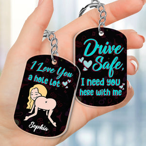 I Need You Here With Me-Personalized Keychain- Gift For Couple- Funny Couple Keychain - Keychains - GoDuckee