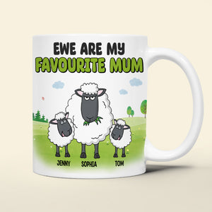 Personalized Gifts For Mom Coffee Mug Ewe Are My Favourite Mum 05natn020324 Mother's Day Gifts - Coffee Mugs - GoDuckee