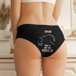 Personalized Gifts For Women Briefs Ride It Like You Stole It - Boxers & Briefs - GoDuckee