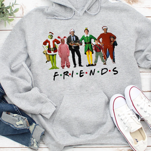 Christmas Friends Movie Characters Sweatshirt 53acxx260824 - Shirts - GoDuckee