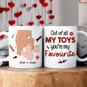 Personalized Gifts For Couple Coffee Mug Out Of All My Toys You're My Favourite - Coffee Mugs - GoDuckee