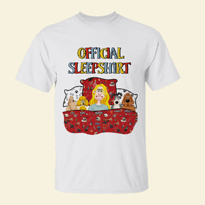 Personalized Gifts For Mom Dog Lover Shirt Official Sleepshirt 02XQMH210125PA - Shirts - GoDuckee