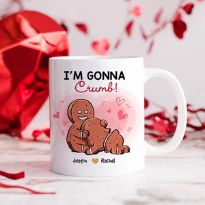I'm Gonna Crumb, Couple Gift, Personalized Mug, Naughty Gingerbread Couple Mug - Coffee Mug - GoDuckee