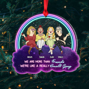 We Are More Than Friends, Bestie Gift, Personalized Ornament, Drinking Friends Ornament, Best Friends Gift - Ornament - GoDuckee