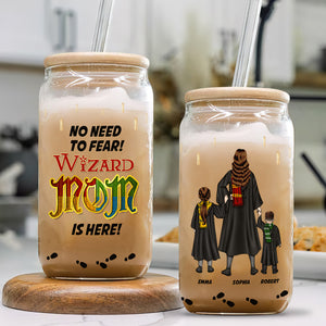 Personalized Gifts For Mom Glass Can Wizard Mom Is Here 06HUDT220324TM - Drinkware - GoDuckee