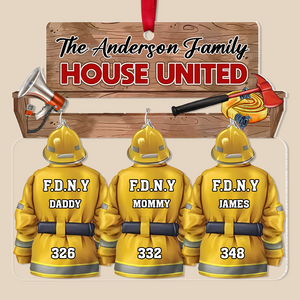 Personalized Gift For Firefighter Family Christmas Ornament 03HUPU171024 - Ornament - GoDuckee