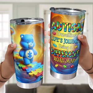 Personalized Gifts For Kid Tumbler, Autistic Bear 04tgqn250225 - Tumbler Cup - GoDuckee