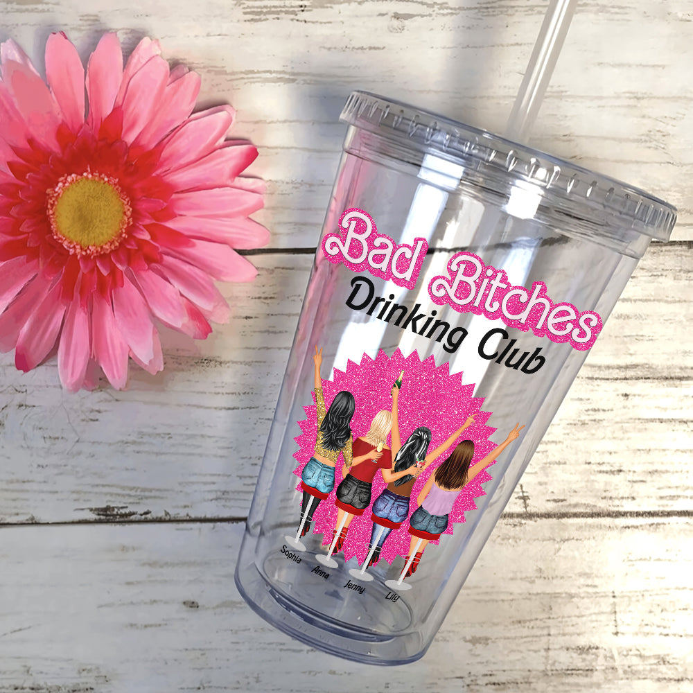 Best Friends, Drinking Club Tumbler, Personalized 16oz Acrylic Tumbler, Gifts For Friends, 04htpo040823tm - Tumbler Cup - GoDuckee