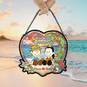 Personalized Gifts For Couple Suncatcher Ornament Summer Holiday 02KAMH100125PA - Ornament - GoDuckee