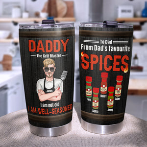 Daddy The Grill Master- Gift For Father-Personalized Tumbler- Father's Day Tumbler - Tumbler Cup - GoDuckee