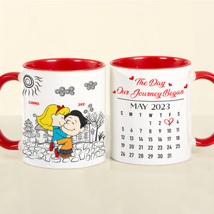 Personalized Gifts For Cartoon Lover Accent Mug Couple Journey 05XQMH111224HHHG - Coffee Mug - GoDuckee