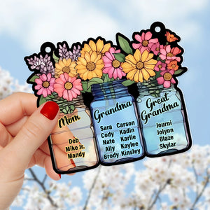 Personalized Gifts For Mom Suncatcher Window Hanging Ornament 03HUDT020524 - Ornaments - GoDuckee