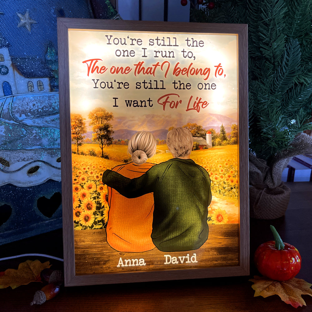 You're Still The One I Want For Life, Personalized Light Picture Frame, Gift For Old Couple TT - Poster & Canvas - GoDuckee