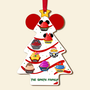 Personalized Gifts For Family Cupcakes Christmas Ornament 01OHPU061124 - Ornament - GoDuckee