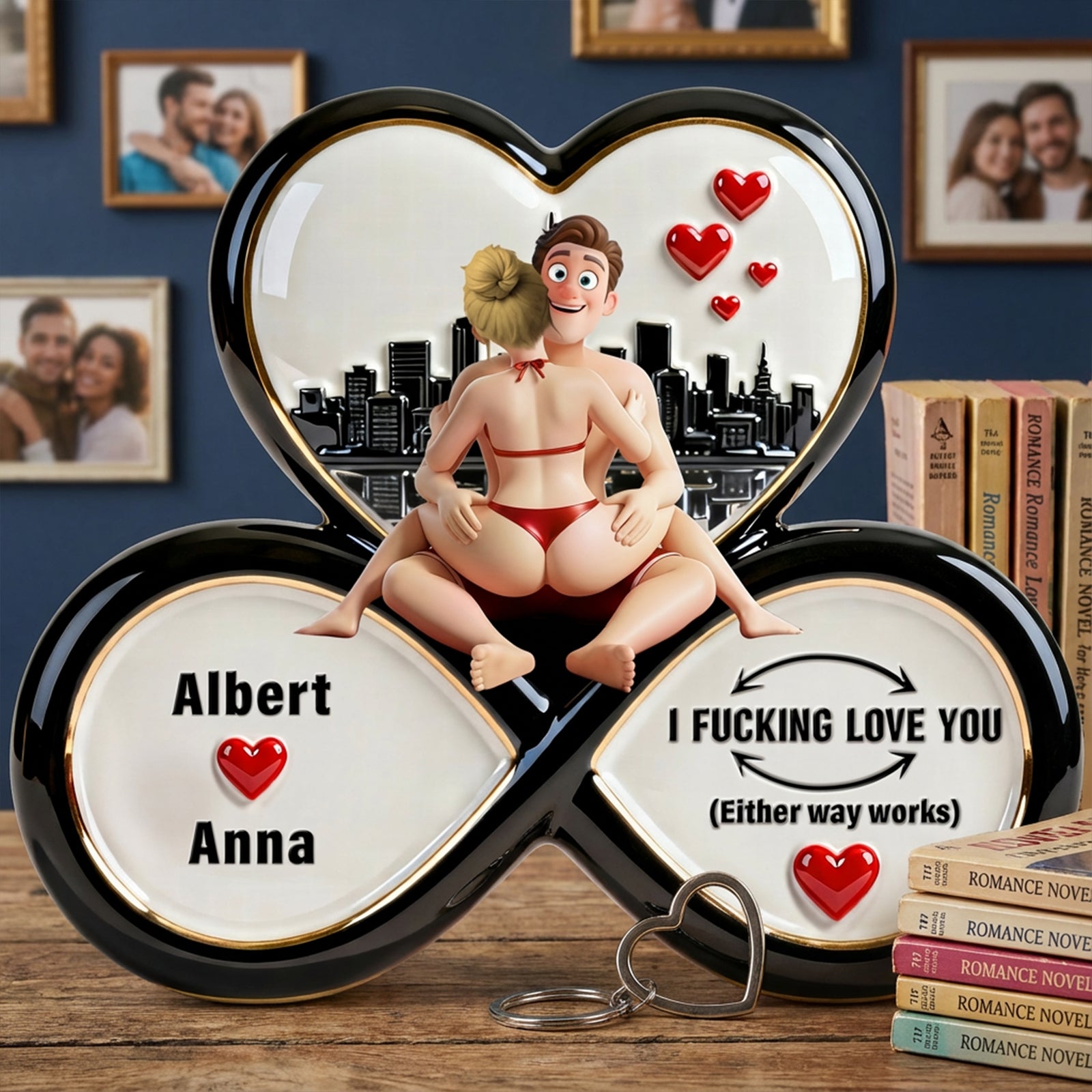 Naughty Couple Acrylic Plaque - Personalized Gifts For Couple 03ohqn160126 - Shaped Plaques - GoDuckee