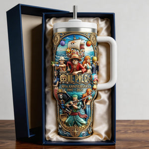 30th Anniversary Anime Tumbler - Personalized Gifts For Anime Lovers 01nalu140326 - Tumbler Cup - GoDuckee