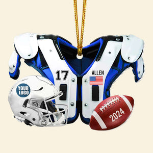 Personalized Gifts For Football Lover Christmas Ornament 02HUDT261024 - Ornament - GoDuckee