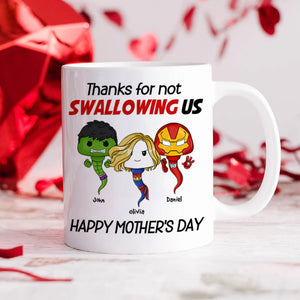 Personalized Gifts For Mom Coffee Mug Not Swallowing Us 02nahn150324 - Coffee Mugs - GoDuckee