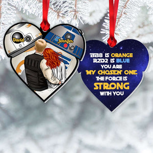 You Are My Chosen One, Couple Gift, Personalized Ornament, Couple Hugging Ornament, Christmas Gift 01HTHN100823HH - Ornament - GoDuckee