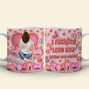Personalized Gifts For Couple Coffee Mug Naughty Couple 03TOMH041224HH - Coffee Mug - GoDuckee